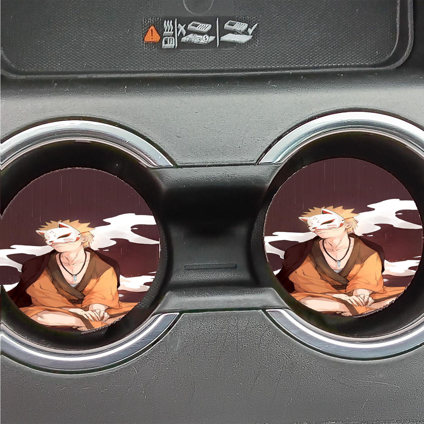 Naruto With Mask Car Coasters
