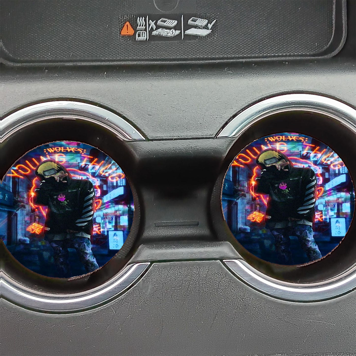 Naruto Young Thug Car Coasters