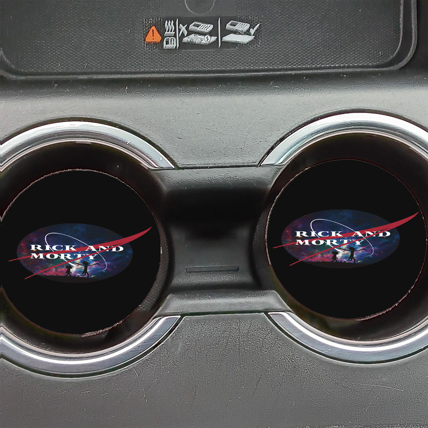 Nasa Rick And Morty Galaxy Car Coasters