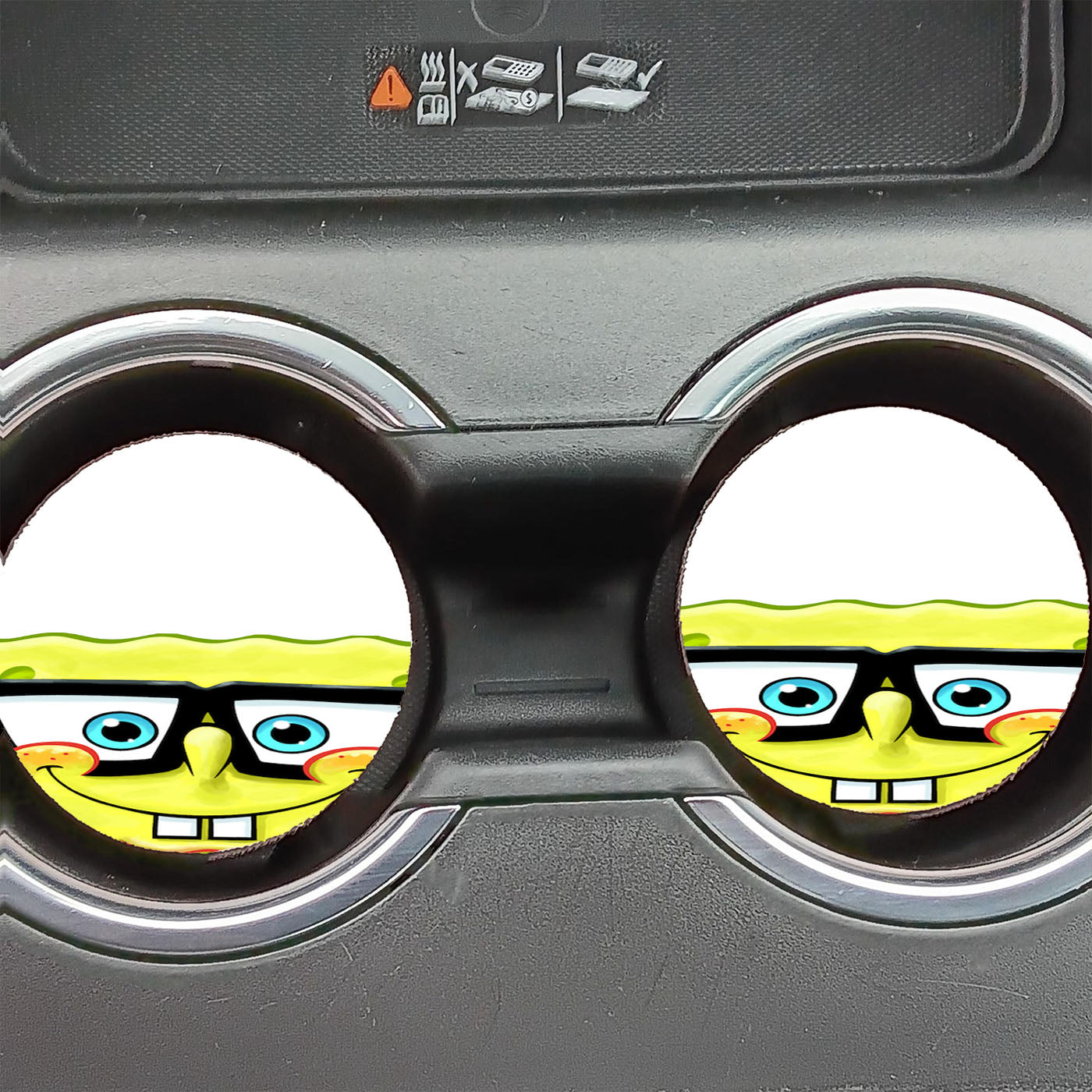 Nerd Spongebob Squarepants Car Coasters