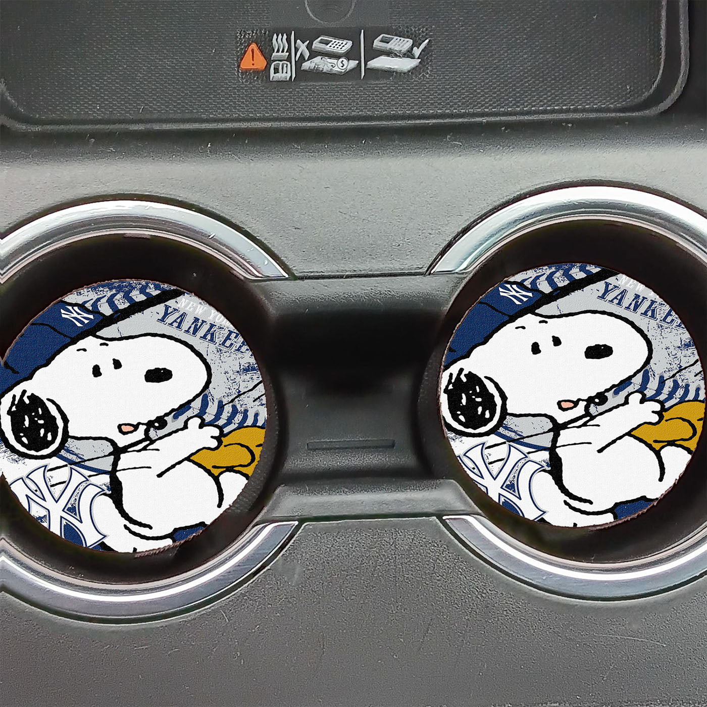 New York Yankees Snoopy Car Coasters