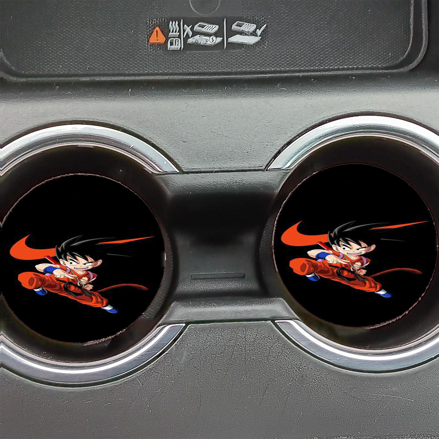 Nike Goku Battle Style Car Coasters