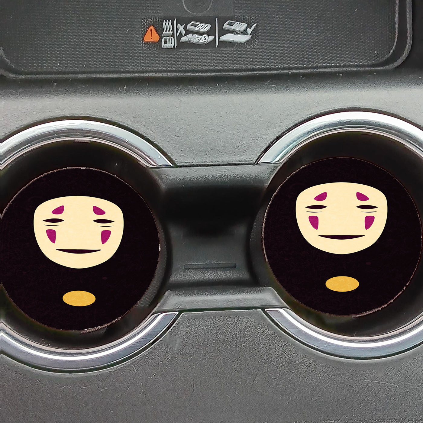 No Face Spirited Away Car Coasters