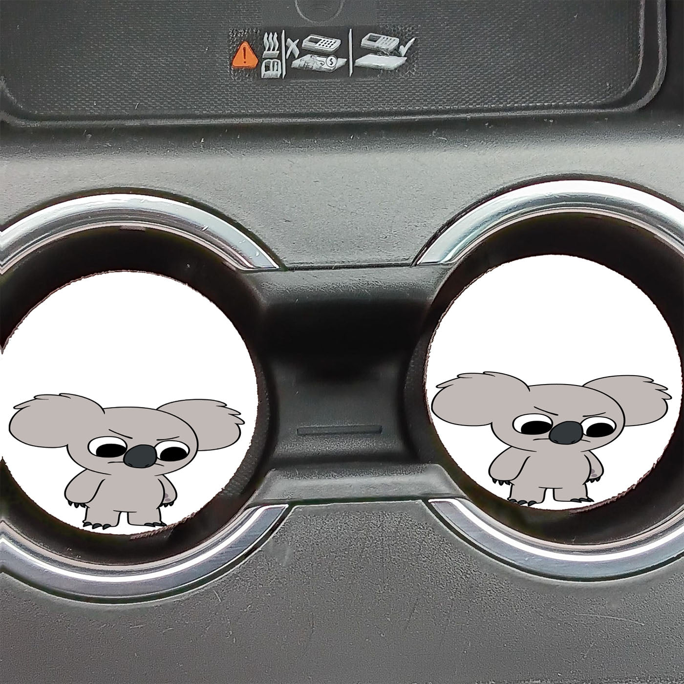 Nom We Bare Bears Koala Car Coasters