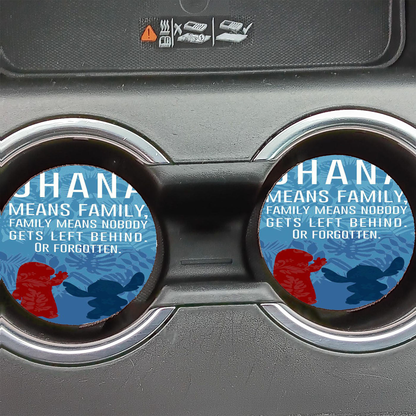 Ohana Stitch Lilo Disney Car Coasters