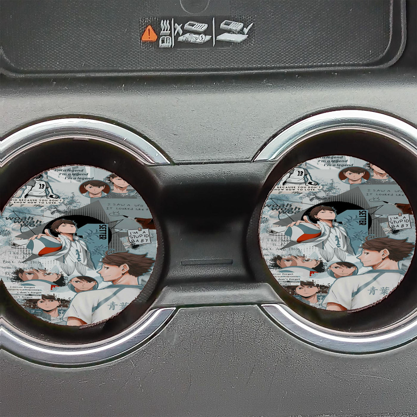Oikawa Tooru Haikyuu Aobajohsai High Team Car Coasters
