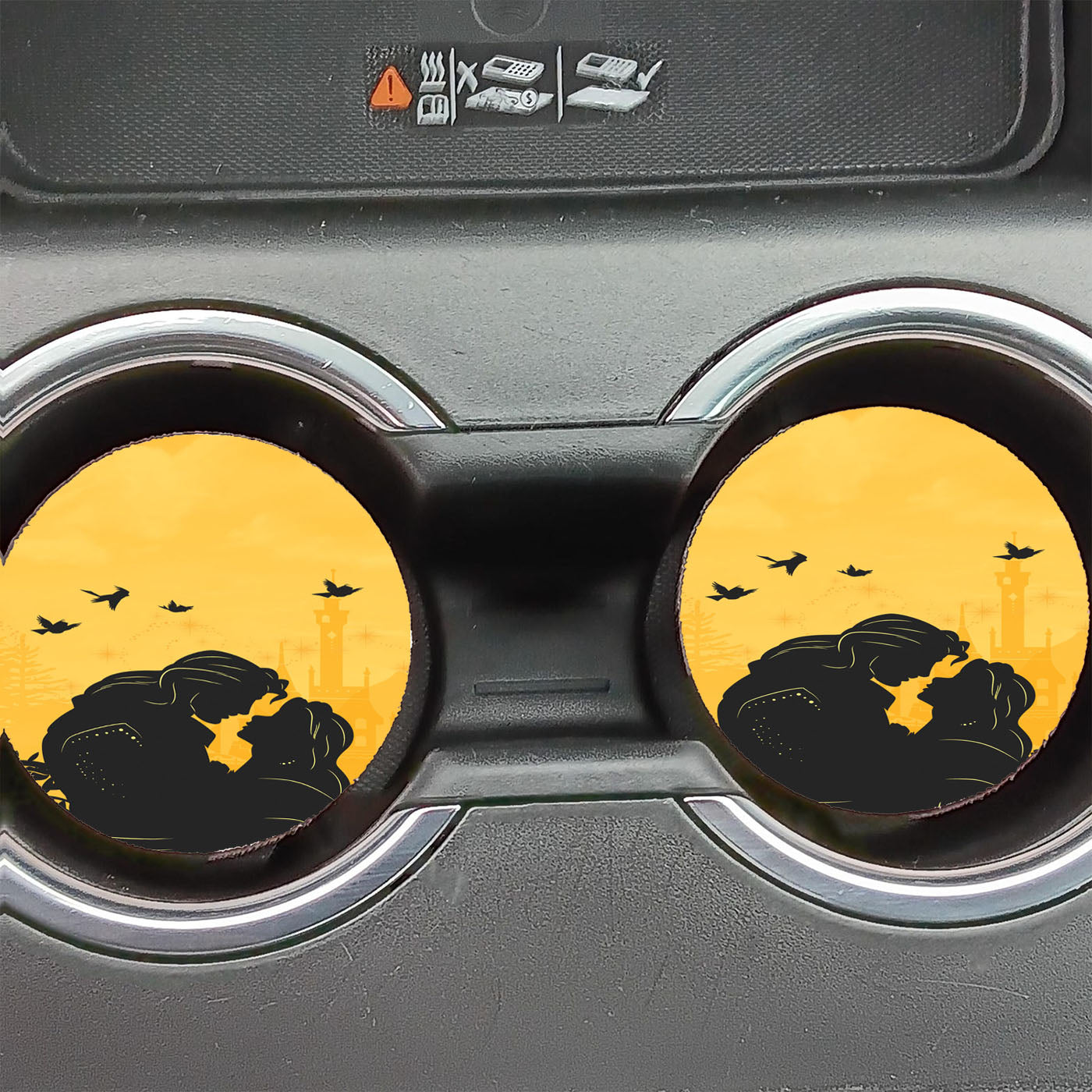 Onceupon A Time Beauty And The Beast Car Coasters