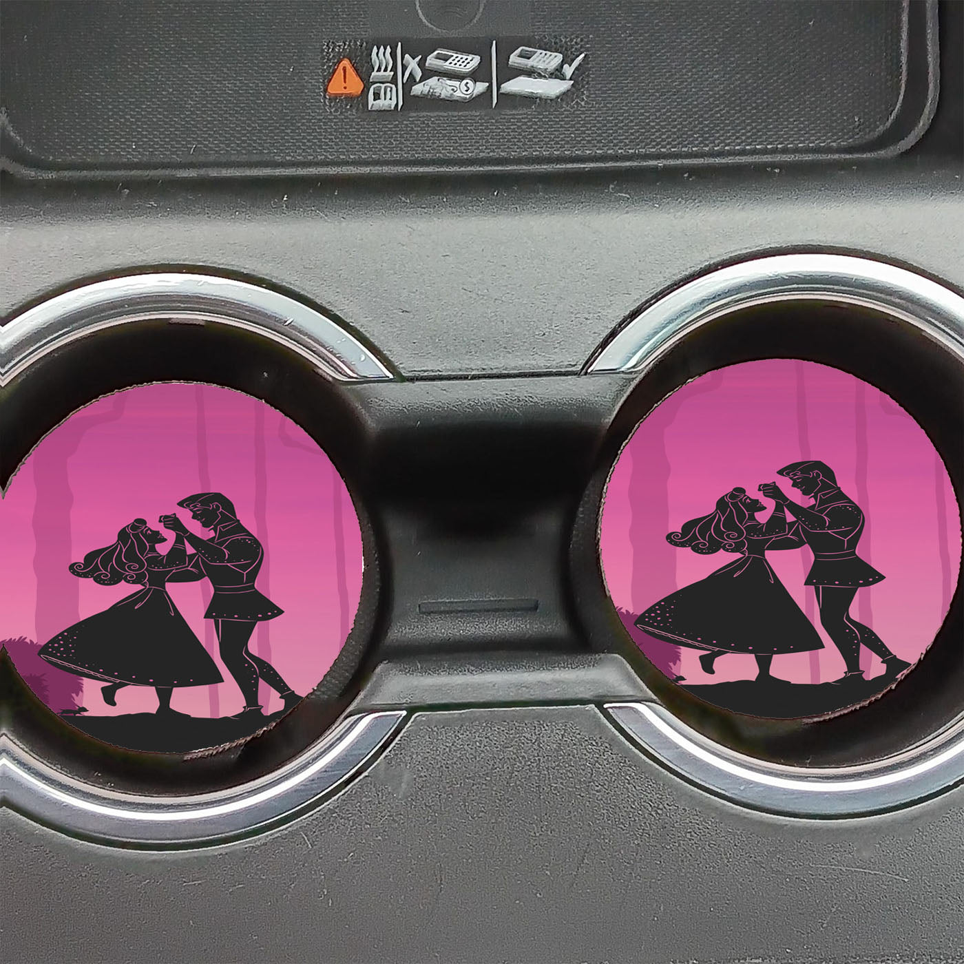 Onceupon A Time Sleeping Beauty Car Coasters
