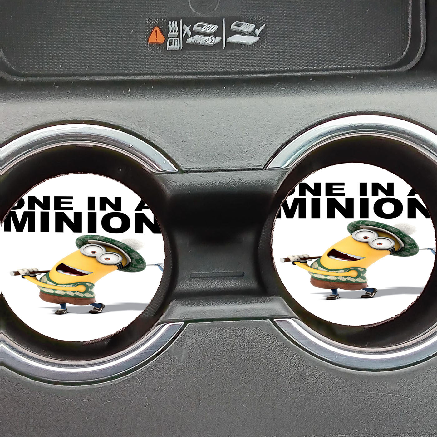One In A Minion Despicable Me Minion Quote Car Coasters