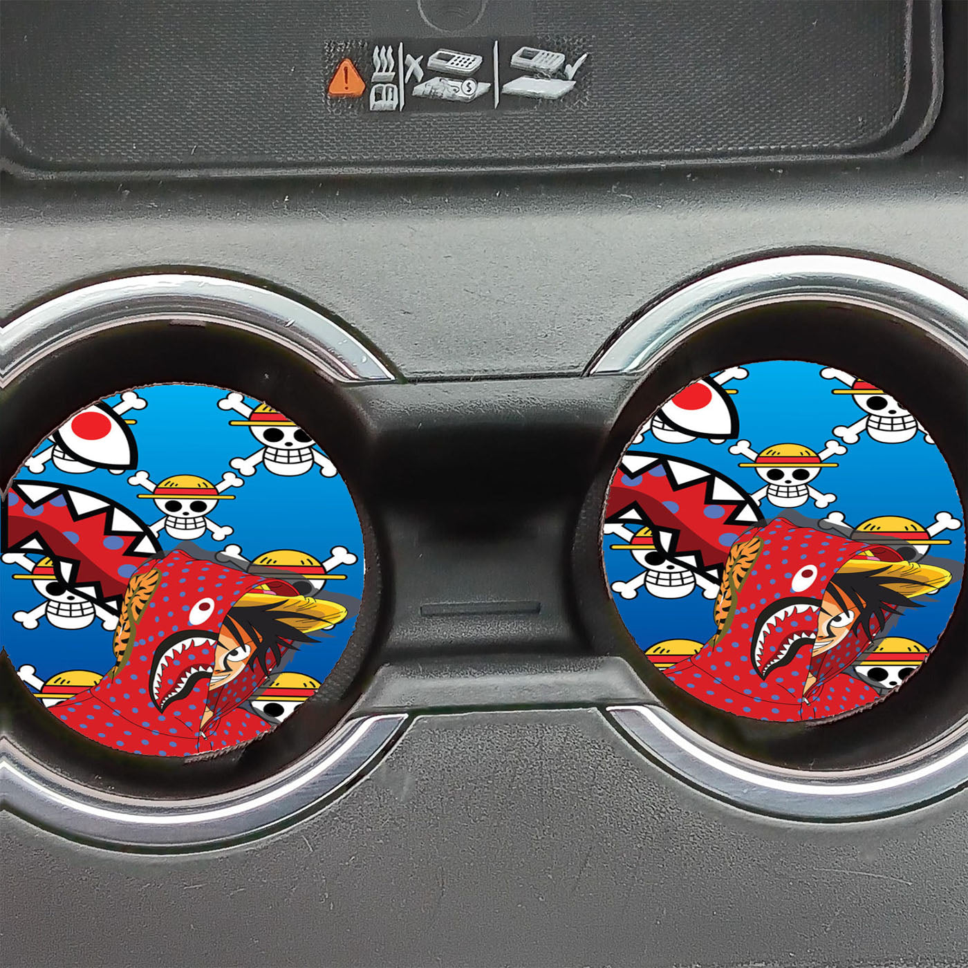 One Piece Bape Car Coasters