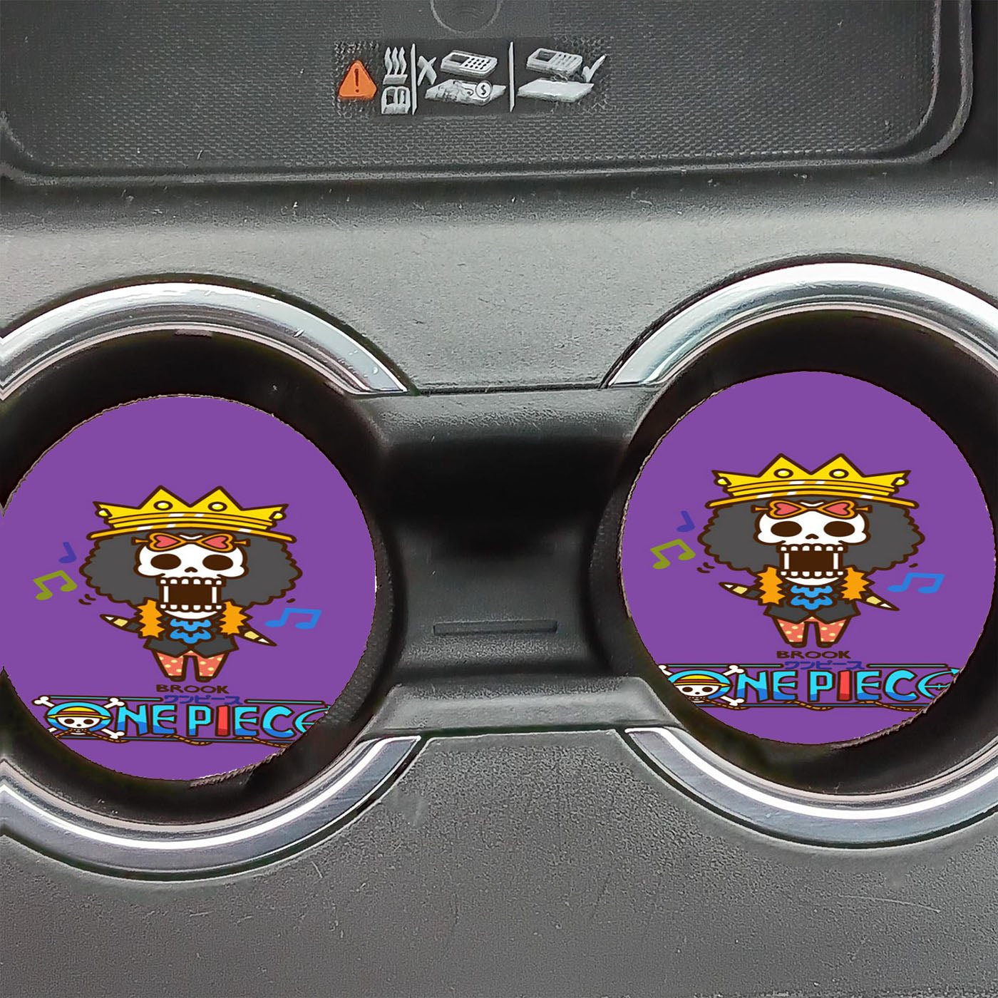 One Piece Brook Car Coasters
