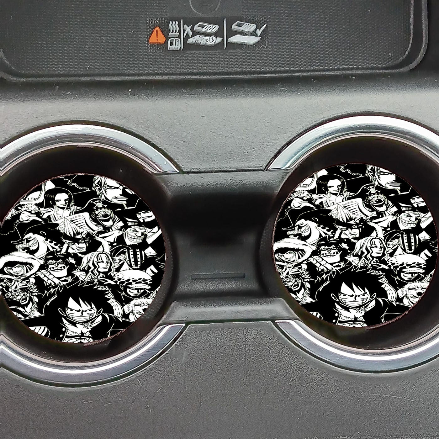 One Piece Bw Characters Car Coasters