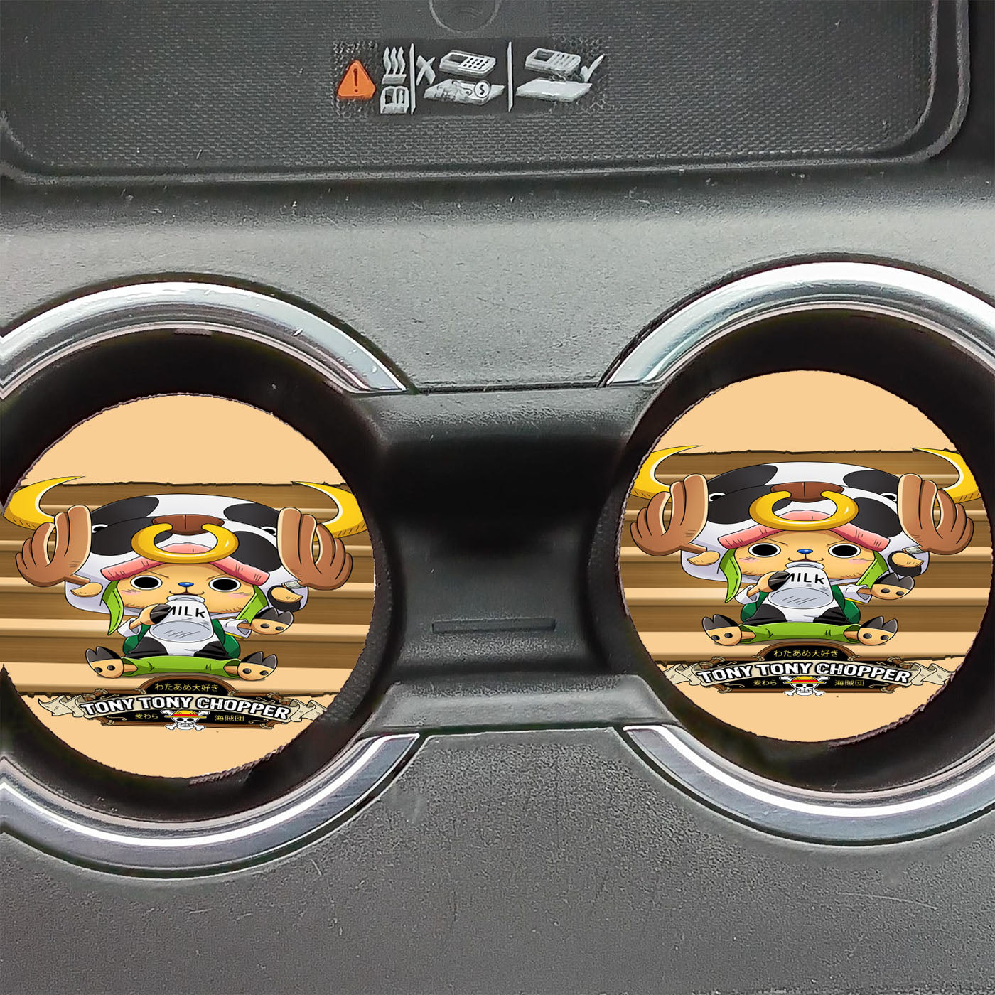 One Piece Chopper Wanted Car Coasters