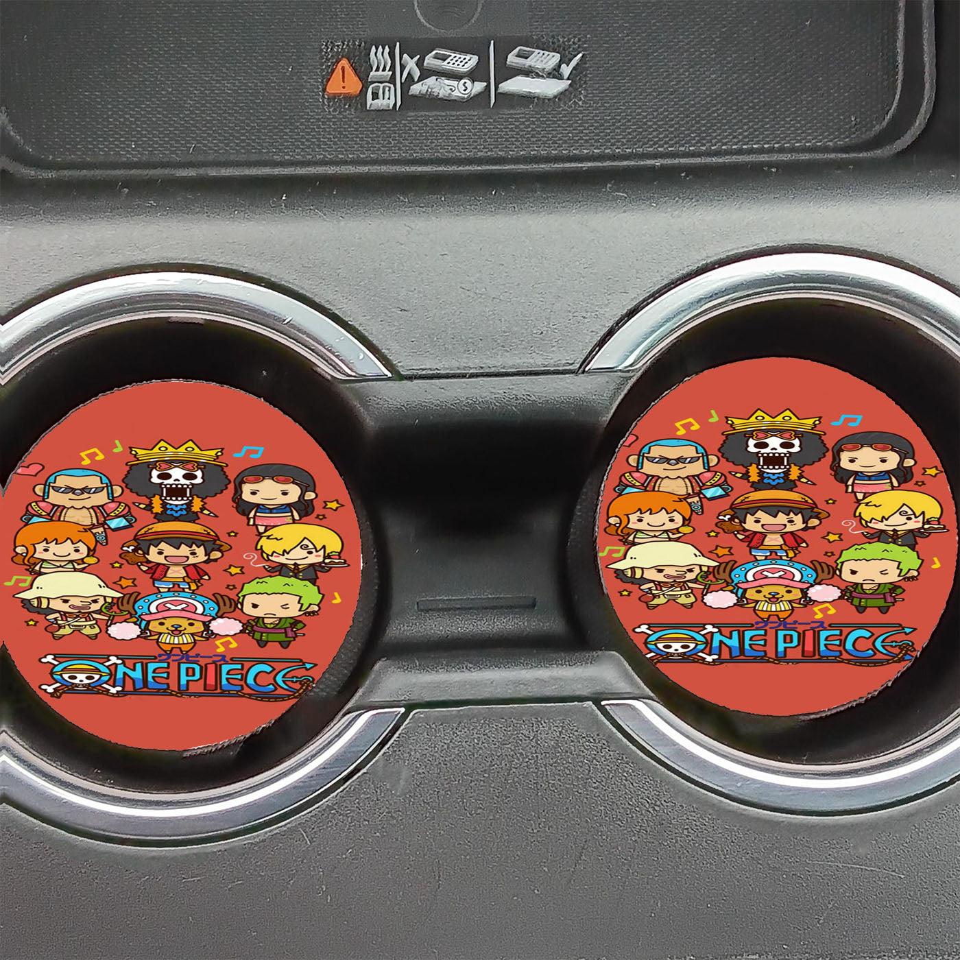One Piece Cute Character Car Coasters
