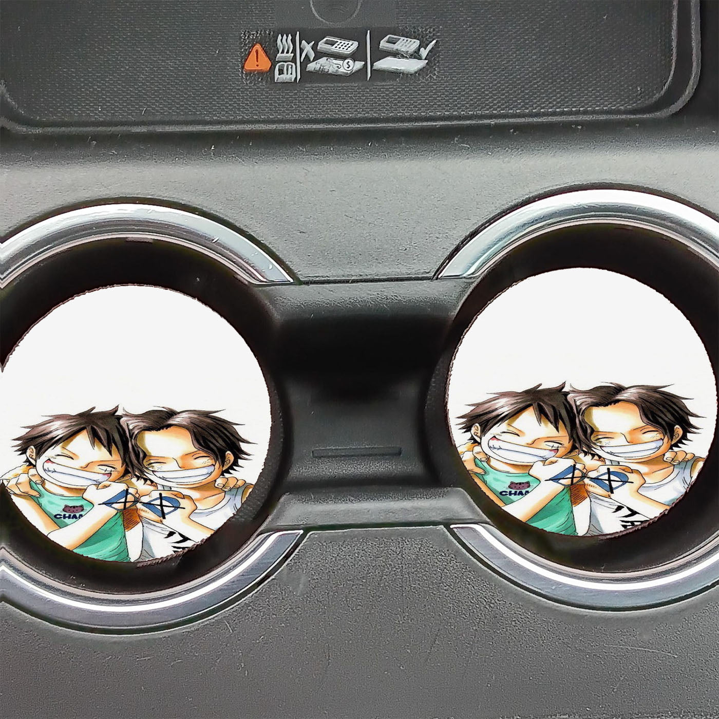 One Piece D. Brother Car Coasters