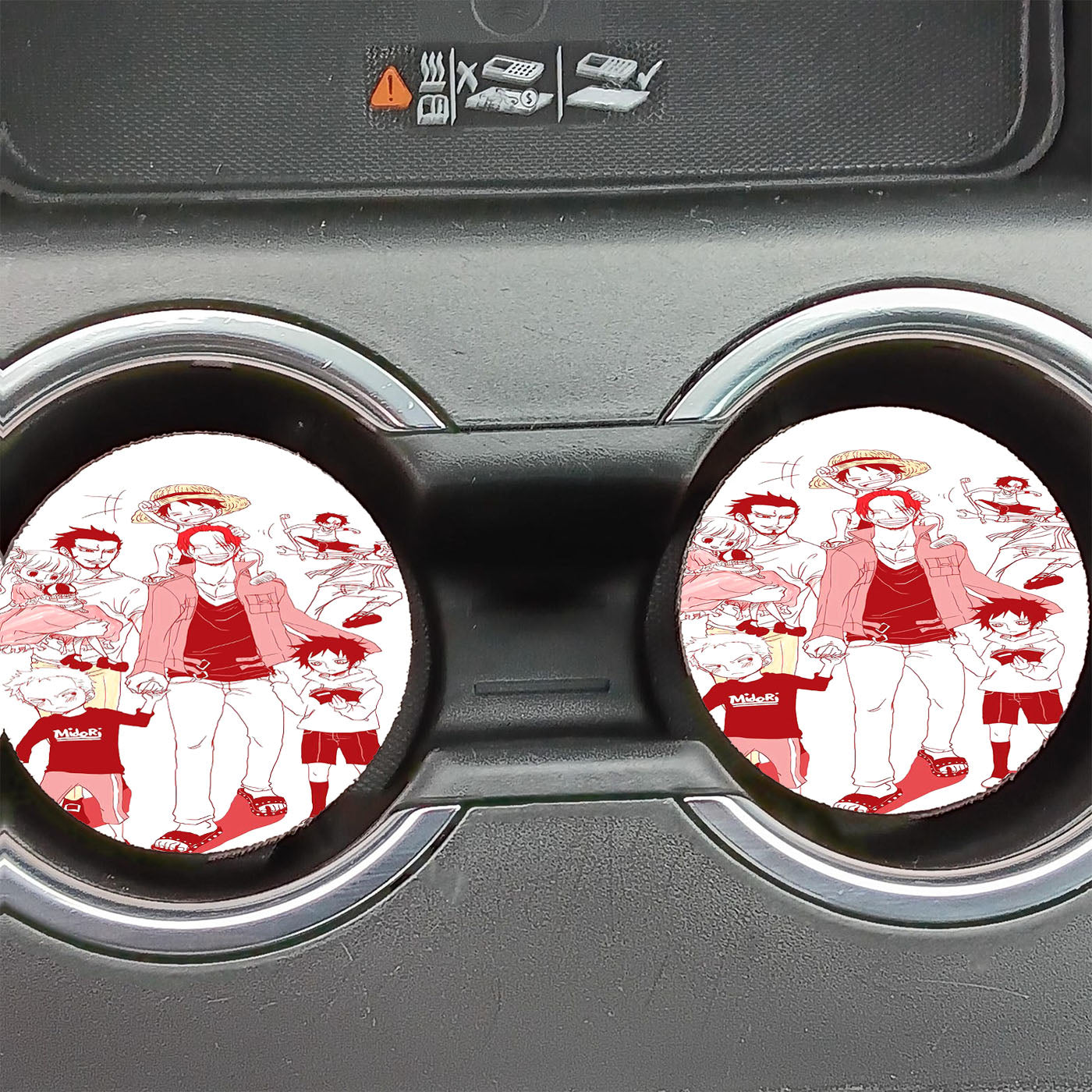 One Piece Family Car Coasters