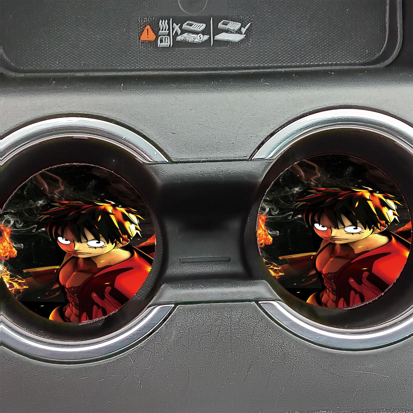 One Piece Luffy Car Coasters