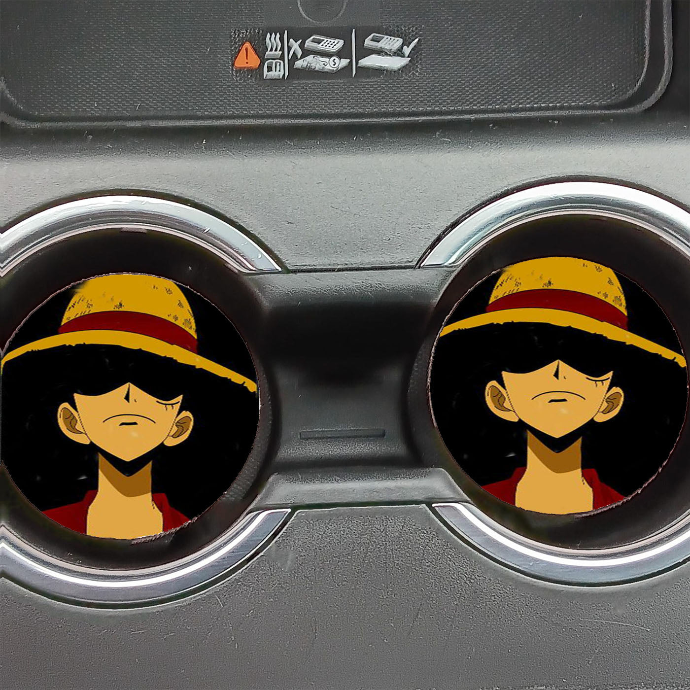 One Piece Luffy Dark Car Coasters