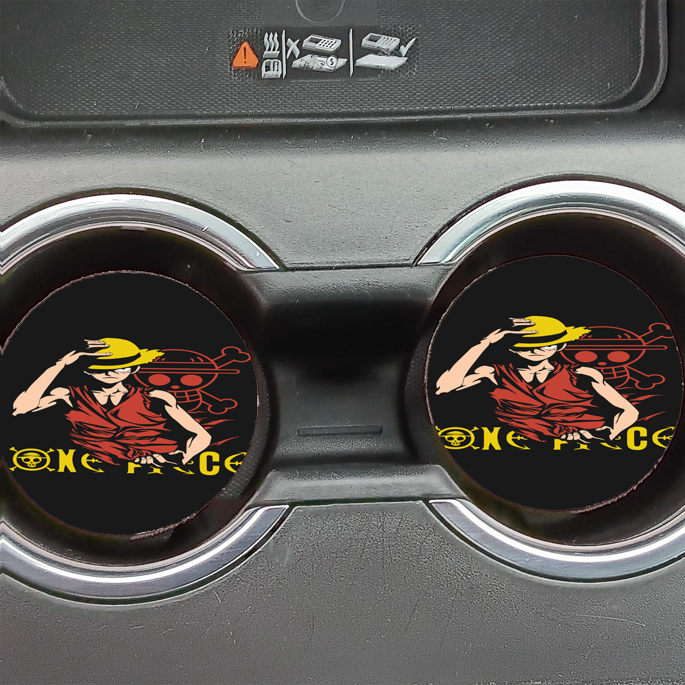 One Piece Monkey D Luffy Car Coasters