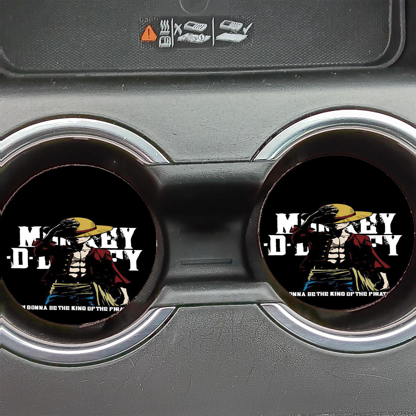One Piece Monkey D Luffy The King Of Pirates Car Coasters