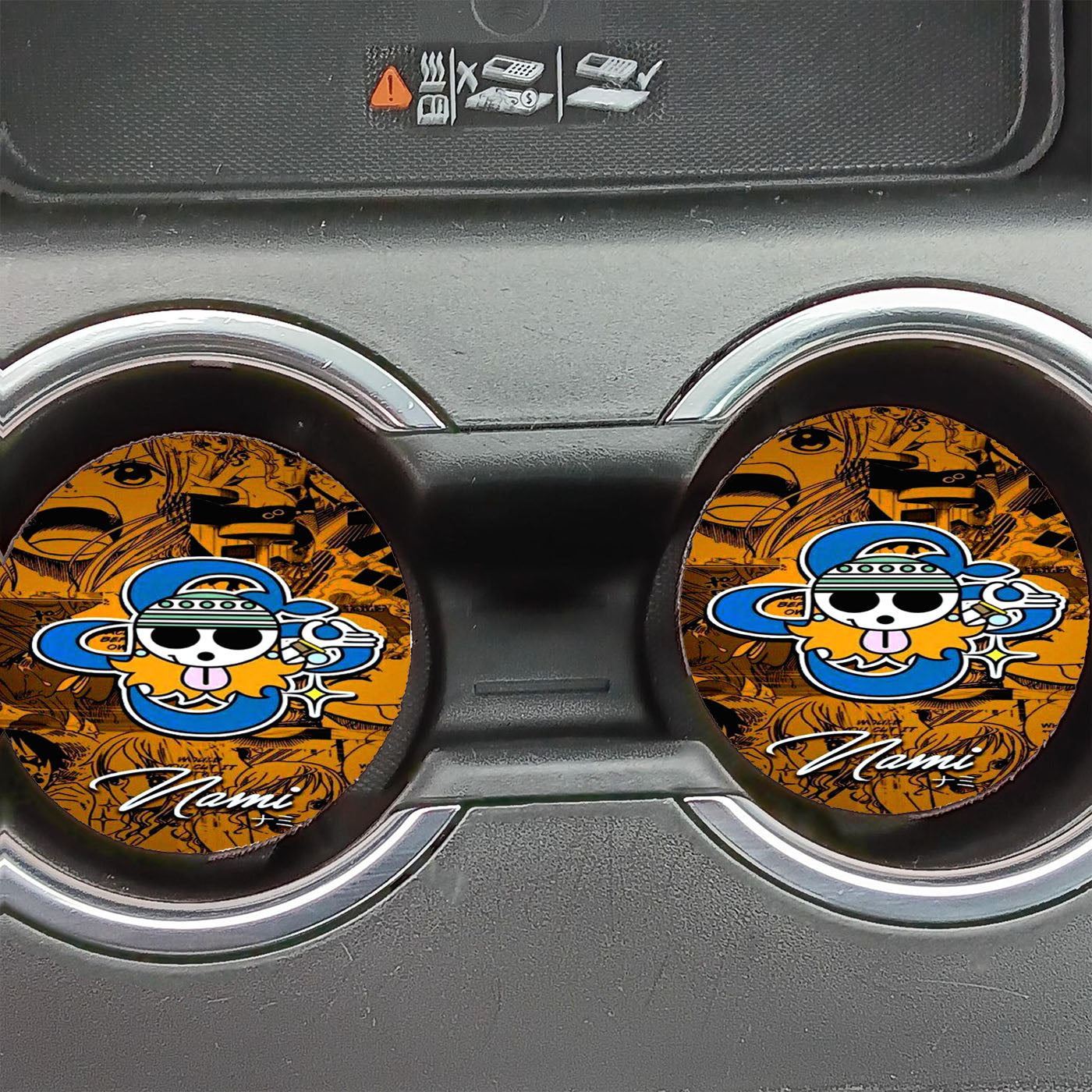 One Piece Nami Car Coasters