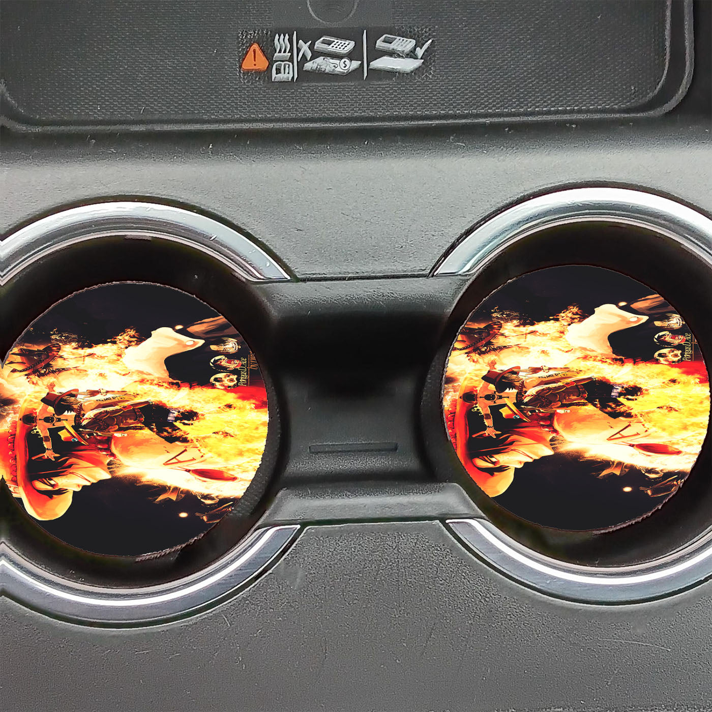 One Piece New World Ace Car Coasters