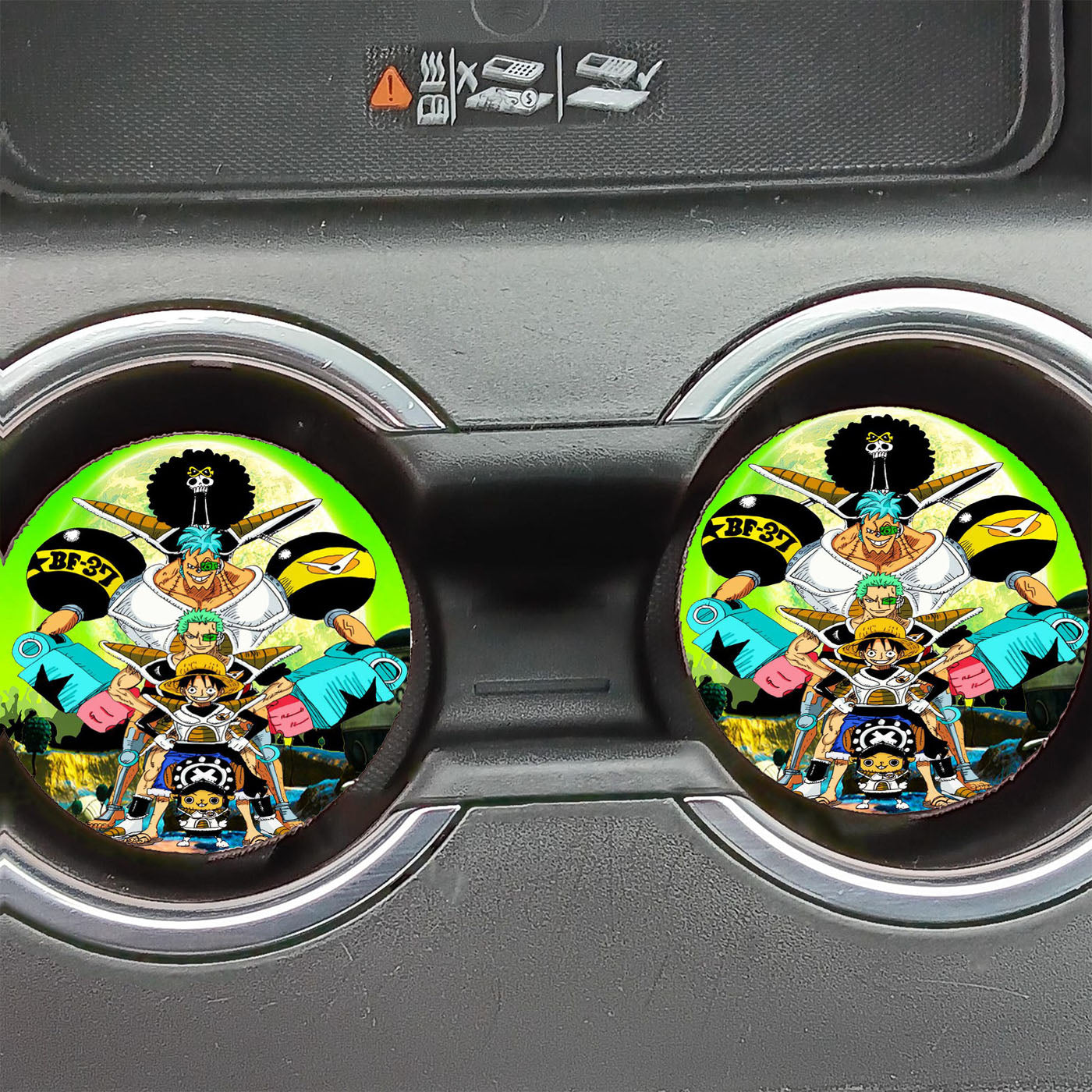One Piece Saiyan Troopers Car Coasters