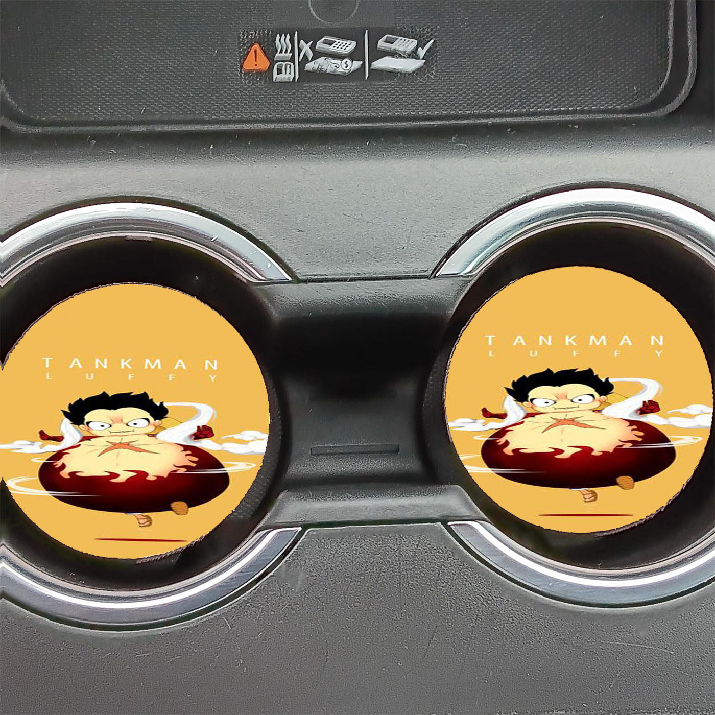 One Piece Tank Man Luffy Car Coasters