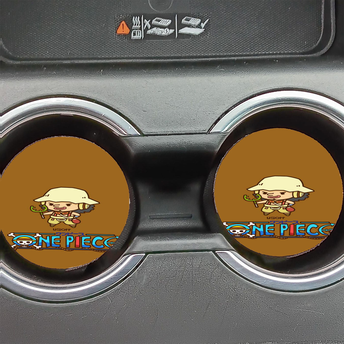 One Piece Usopp Car Coasters