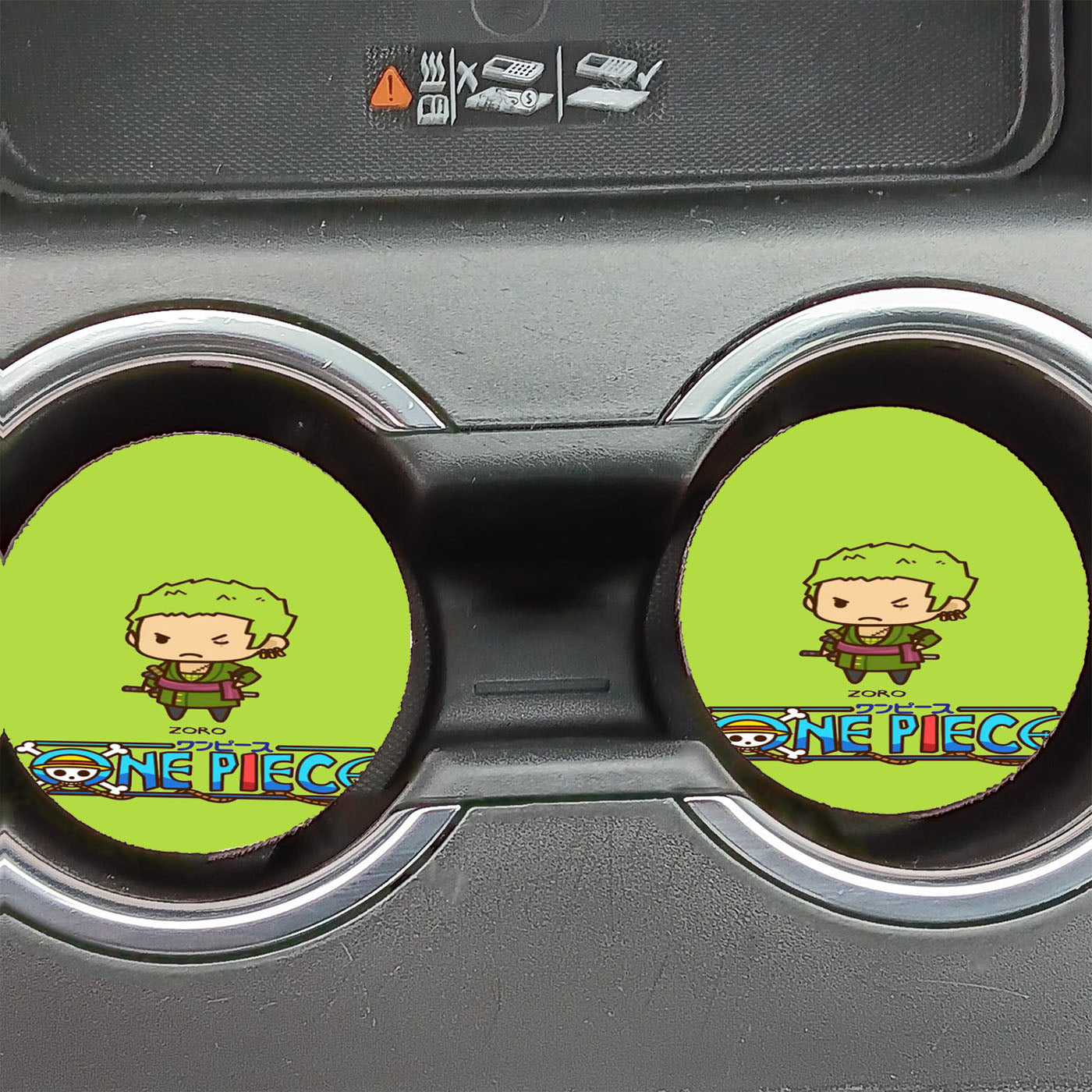 One Piece Zoro Car Coasters