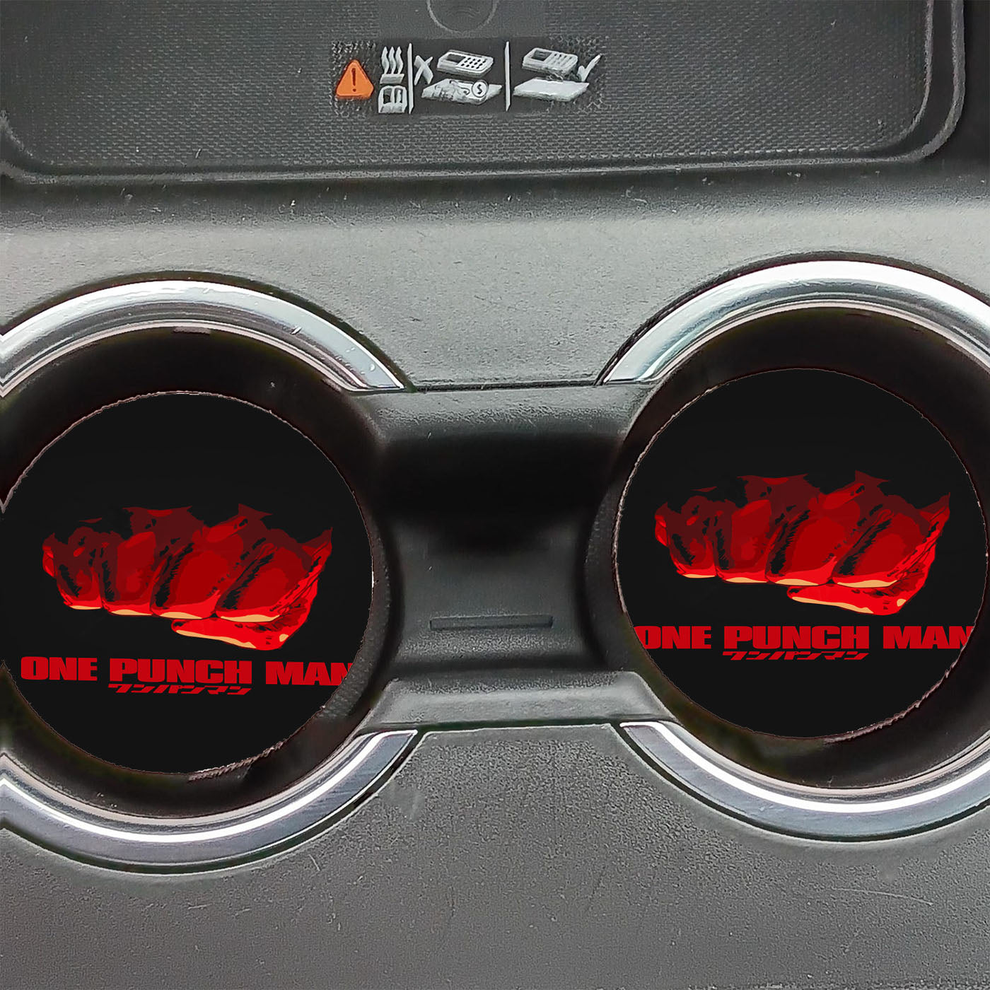 One Punch Man Car Coasters
