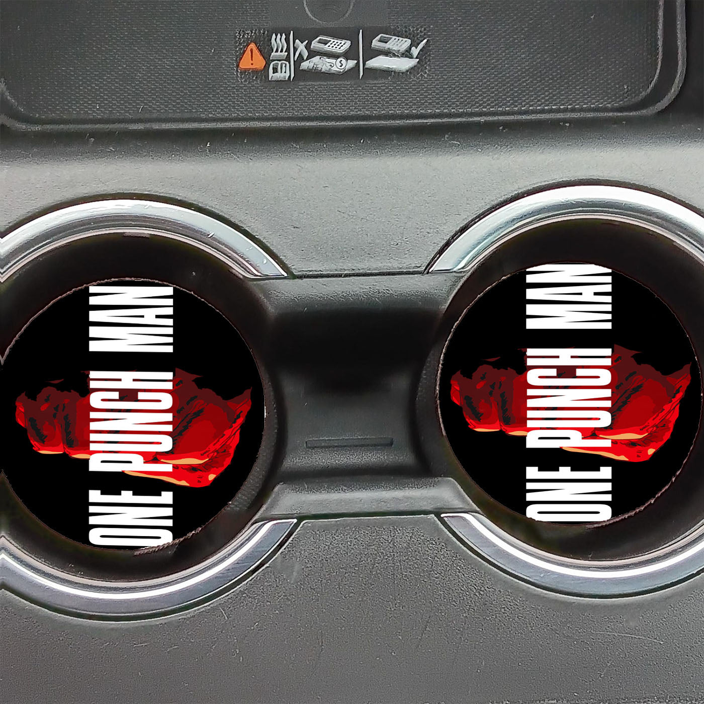 One Punch Man Logoo Car Coasters