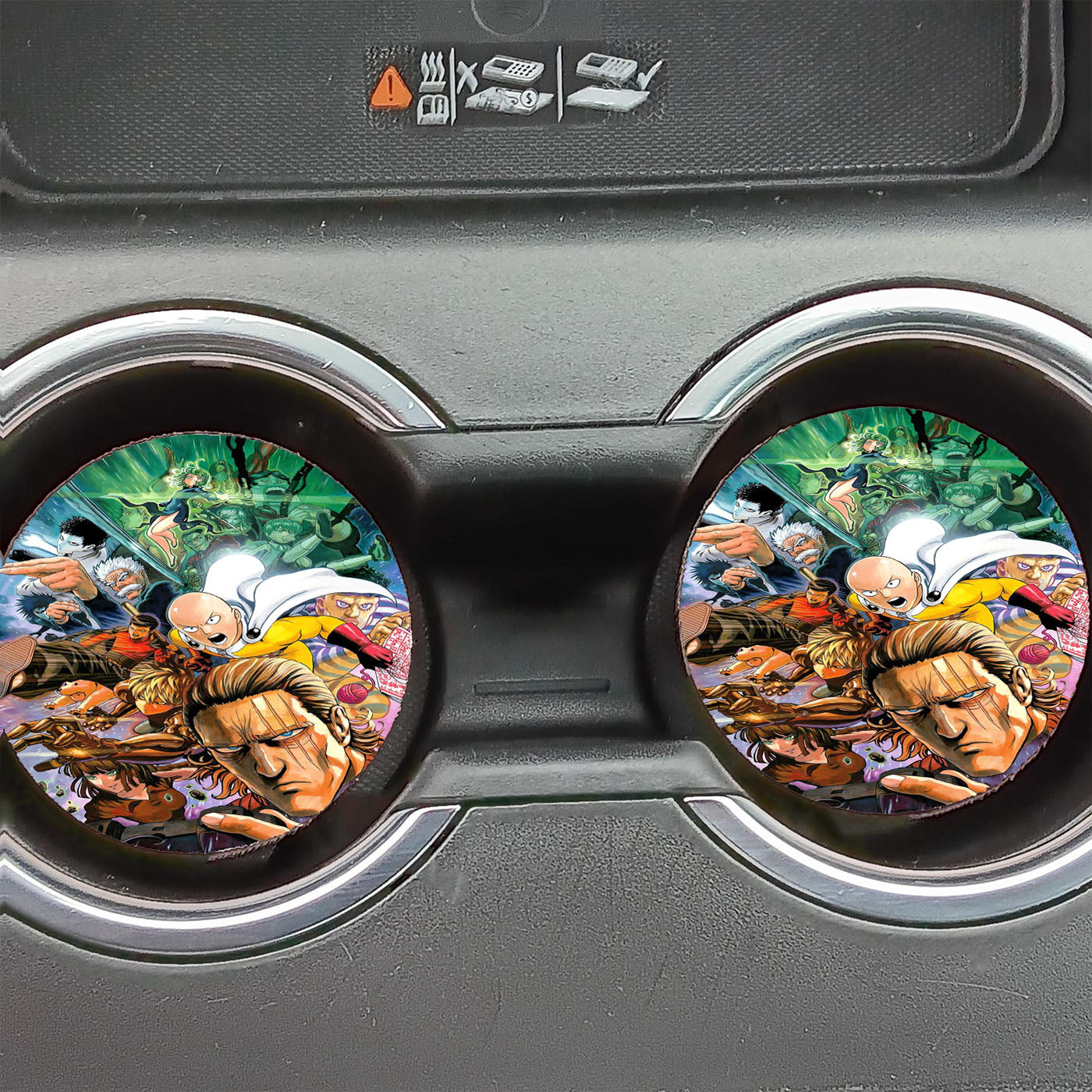 One Punch Man Super Hero Class Characters Car Coasters
