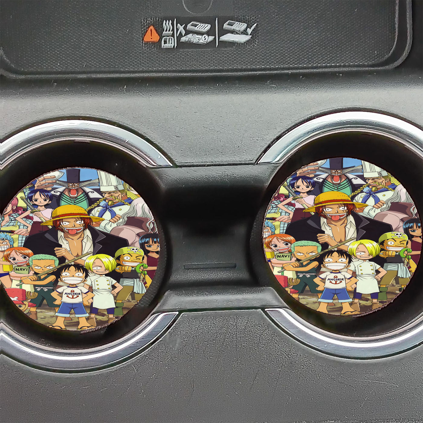 Onepiece Mugiwara Pirate Influencer Car Coasters