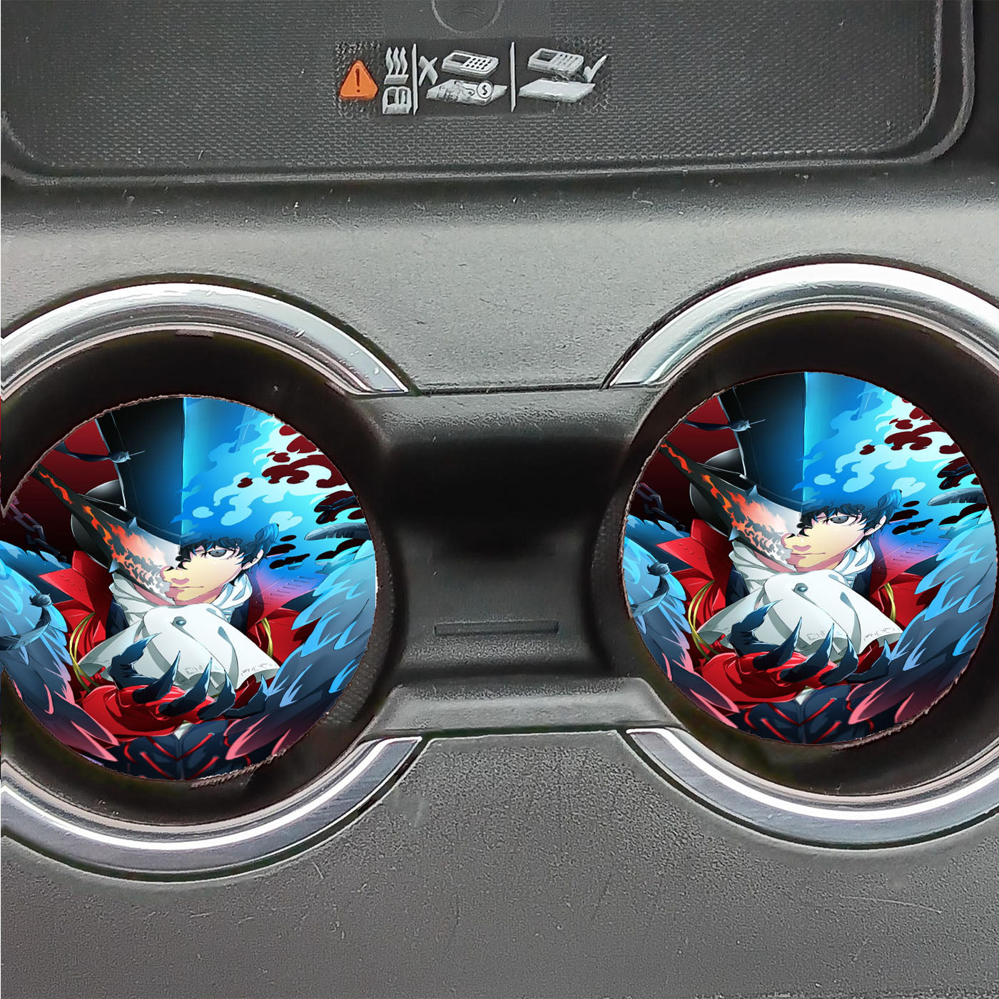 P5 Arsene And Joker Face Car Coasters