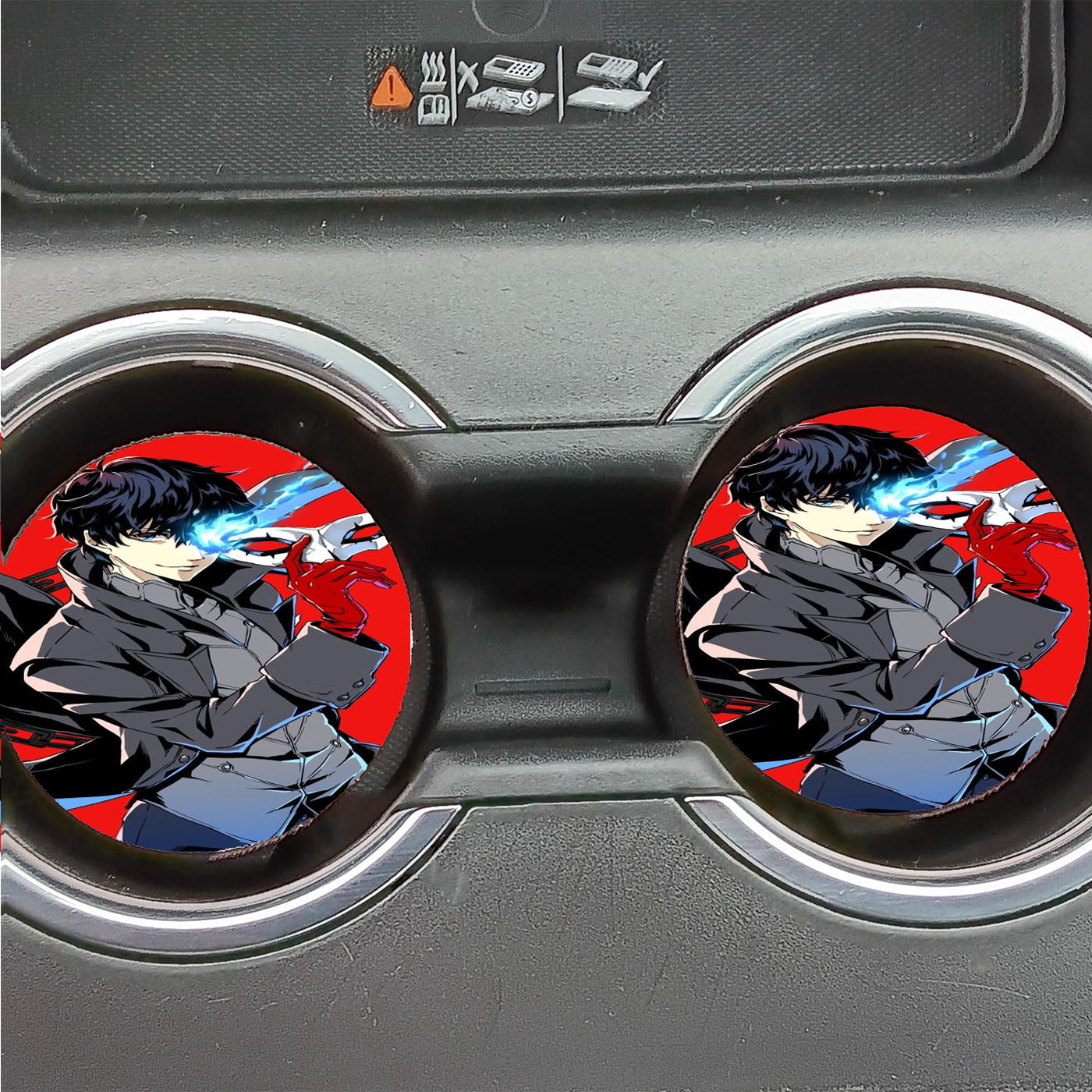 P5 Ren Amamiya Joker Persona 5 Car Coasters