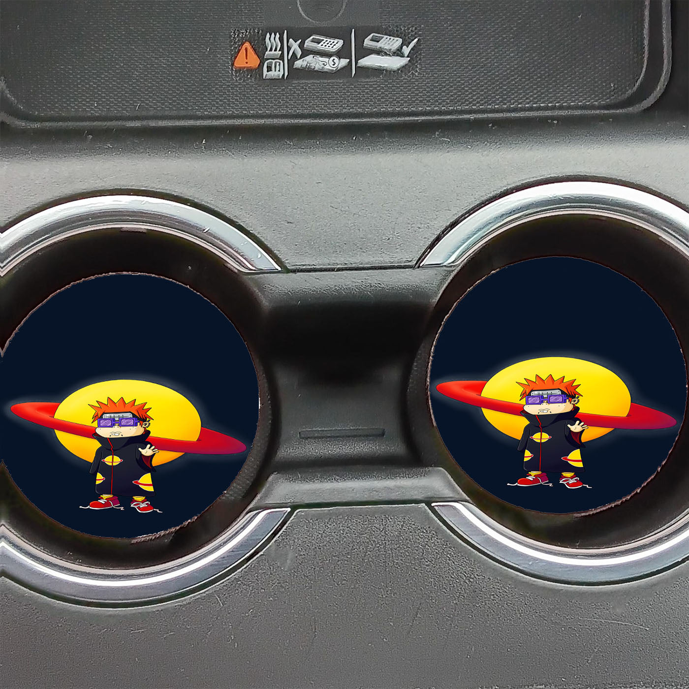 Pain And Chuckie From Rugrats Car Coasters