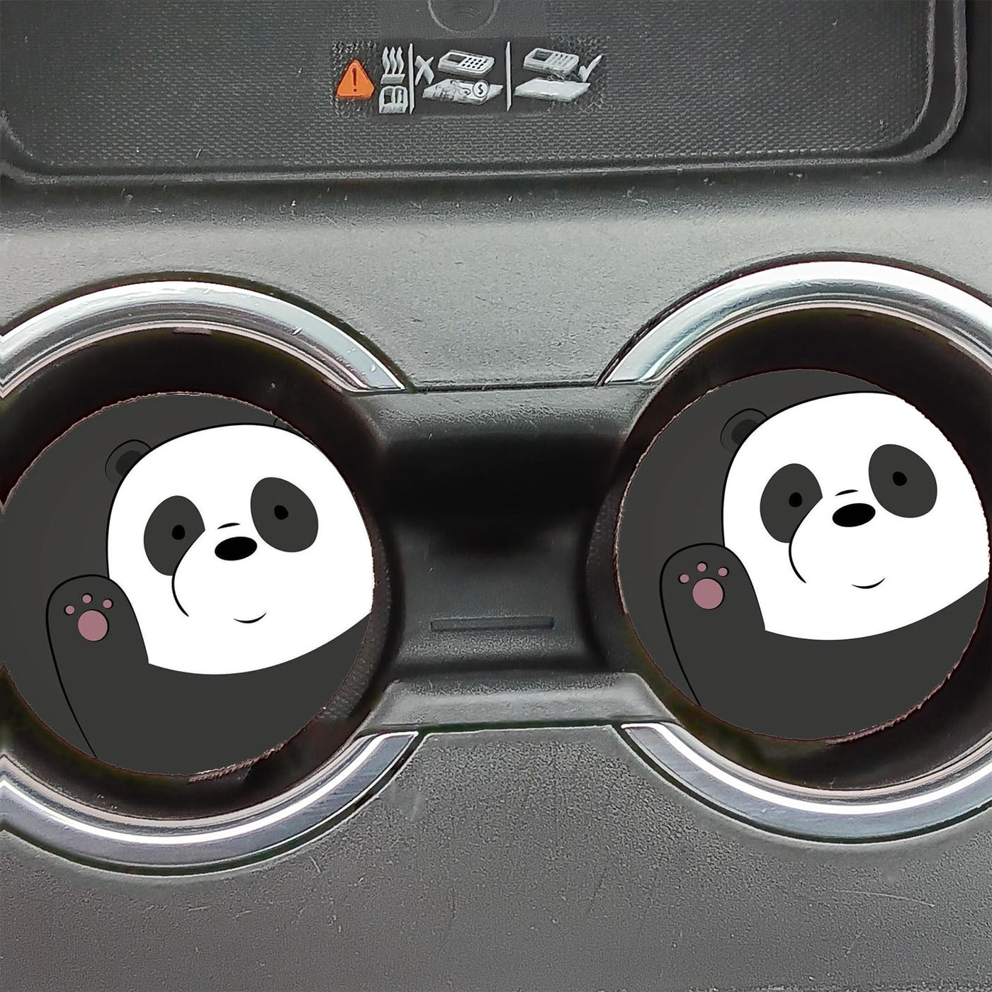 Pan Pan We Bare Bears Car Coasters