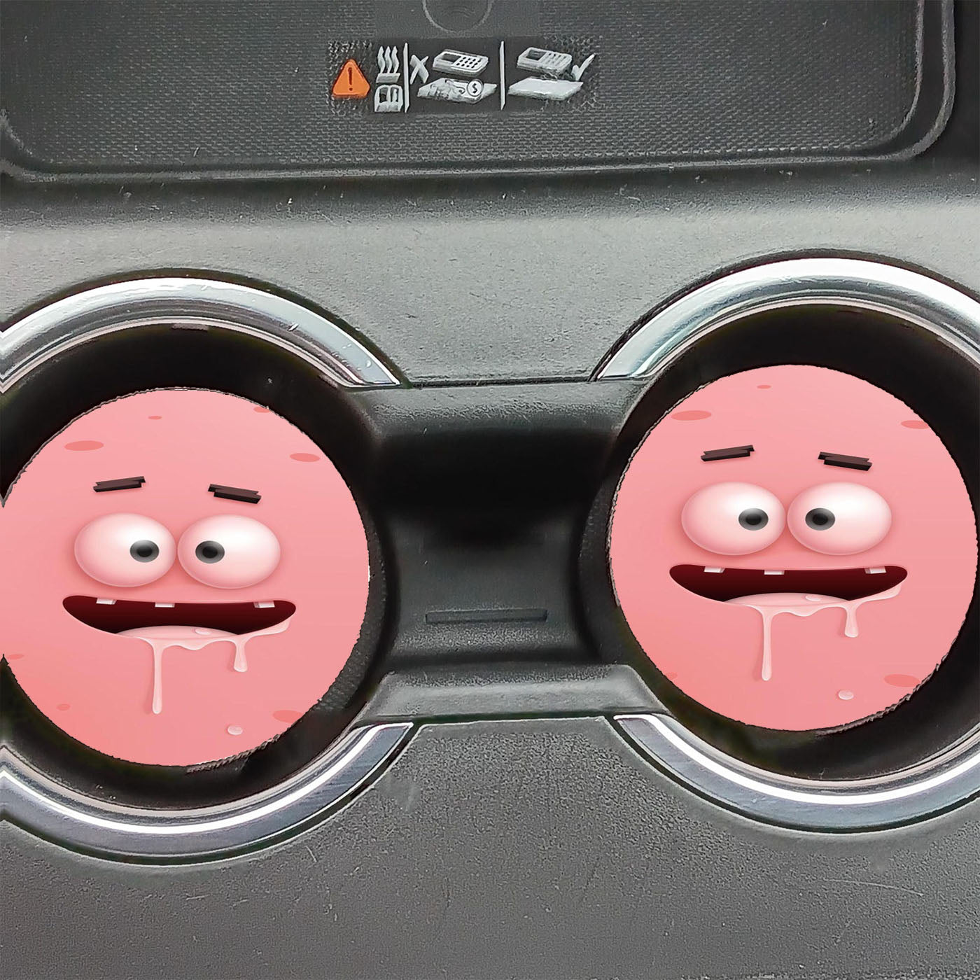 Patrick Face Car Coasters