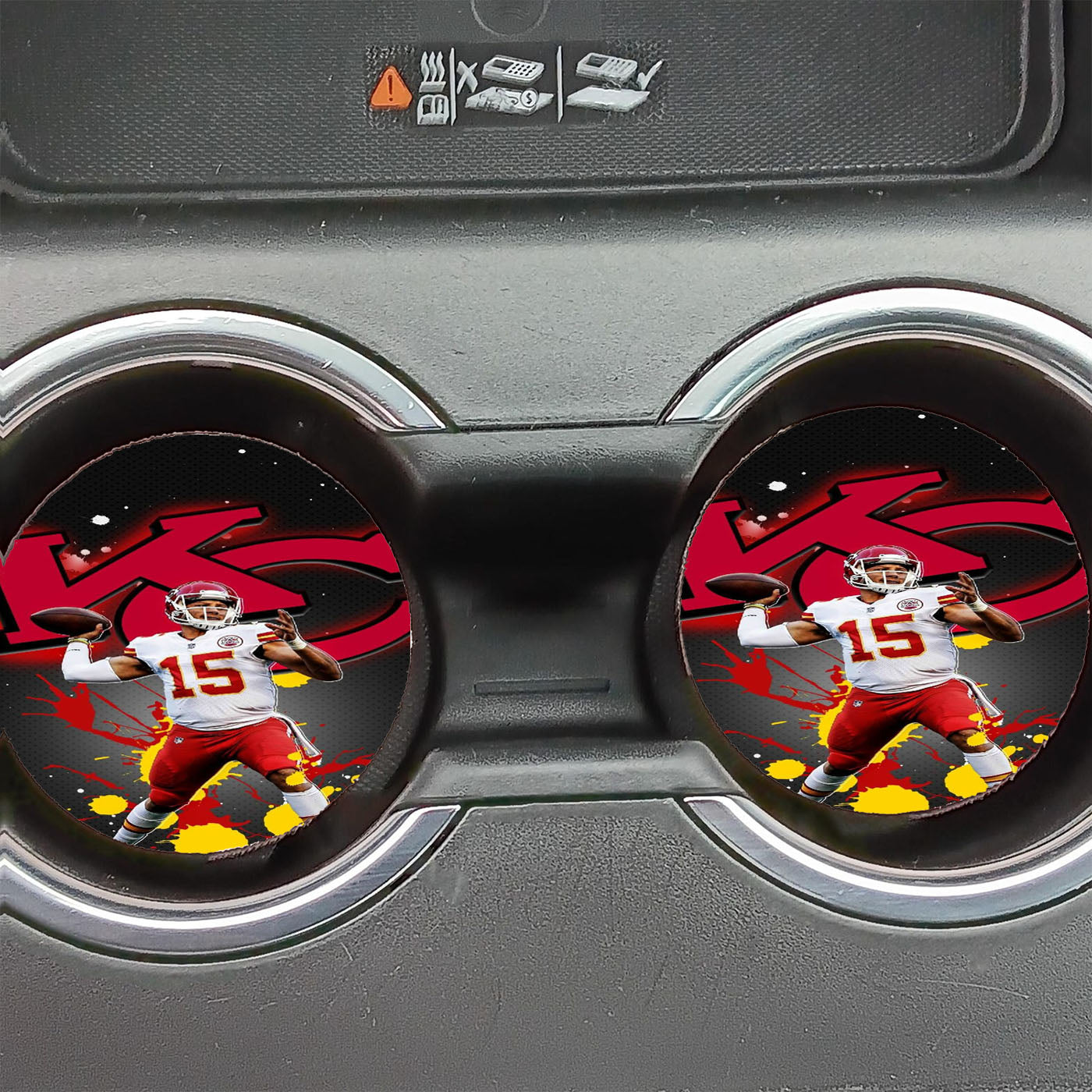 Patrick Mahomes Kc Chiefs Nfl Car Coasters