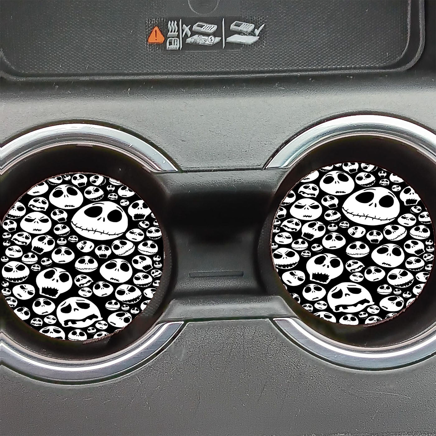 Pattern Halloween Jack Skellington Car Coasters