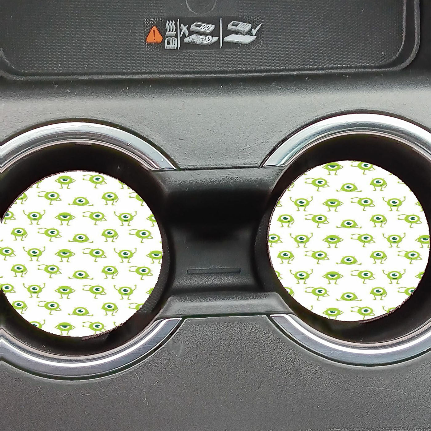 Pattern Monster Inc Car Coasters