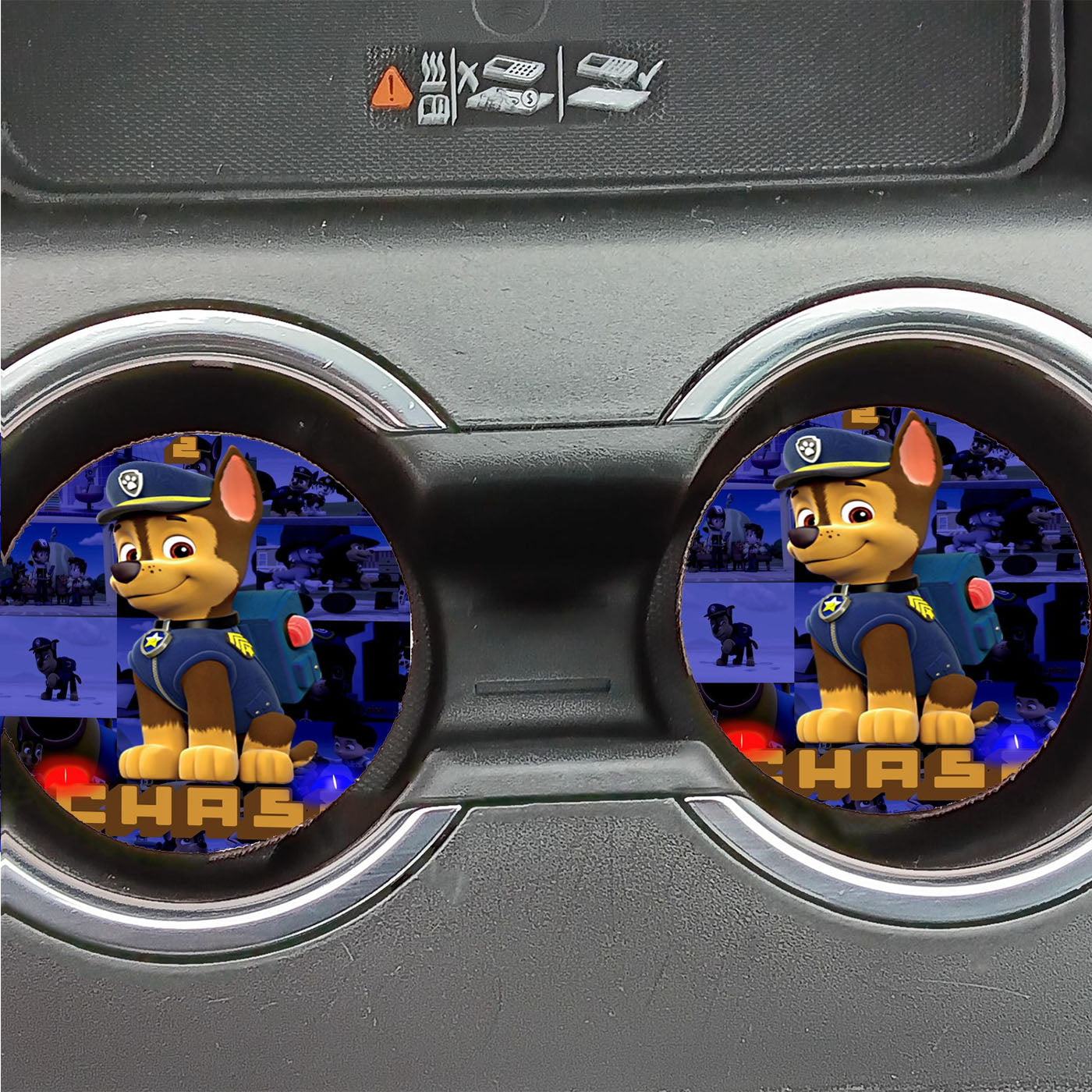 Paw Patrol Chase Dog Character Car Coasters