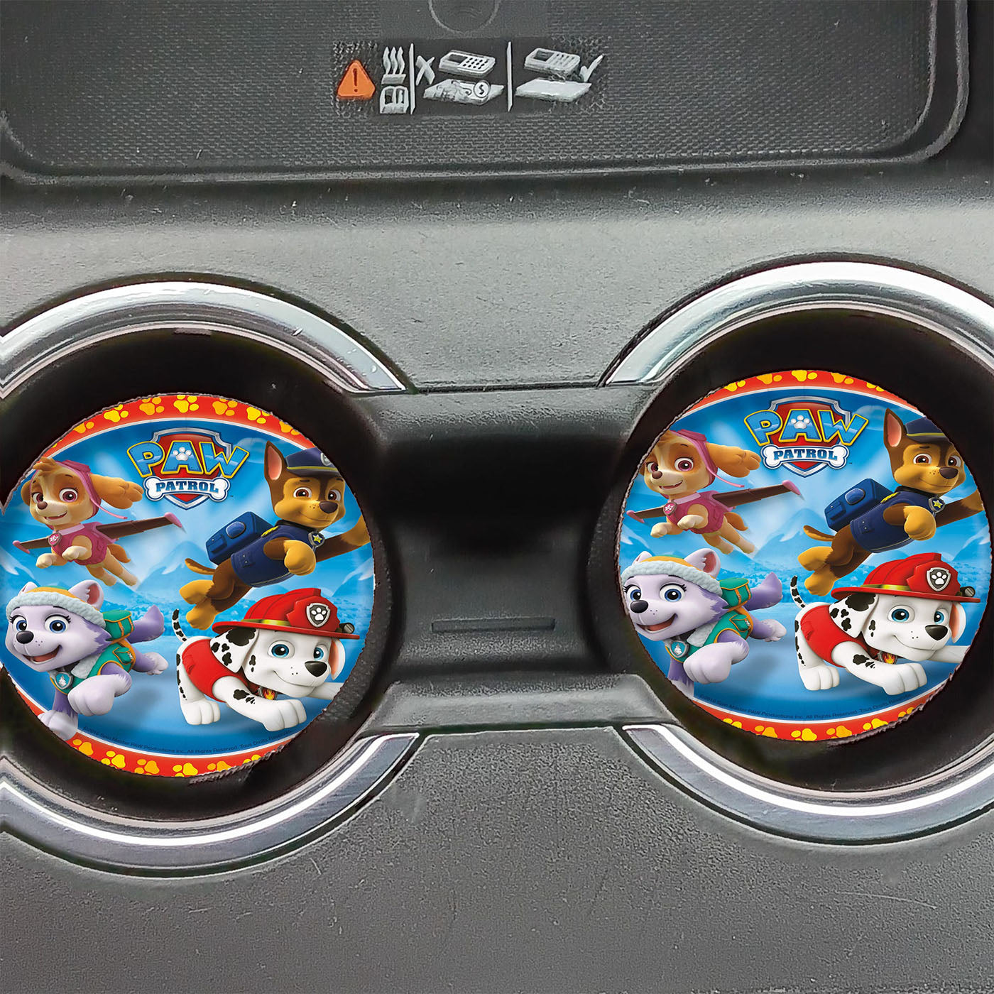 Paw Patrol Dogs Wallpaper Car Coasters