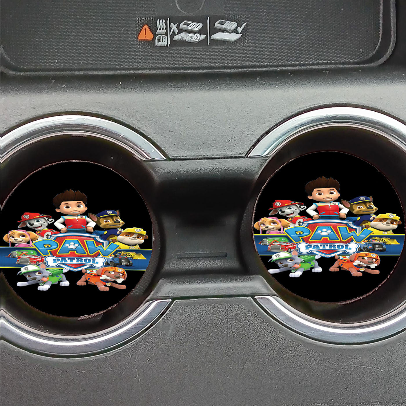 Paw Patrol Poster Black Wallpapers Car Coasters