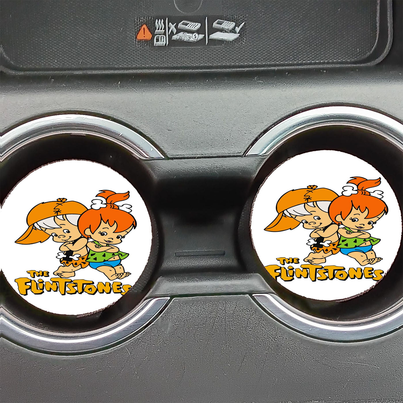 Pebbles And Bamm Bamm Flintstones Car Coasters