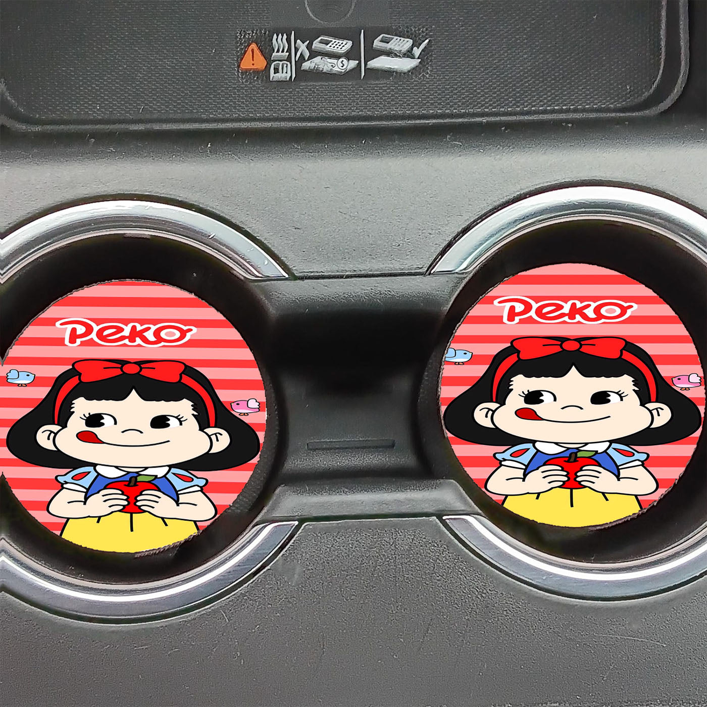 Peko Chan X Snow White Car Coasters