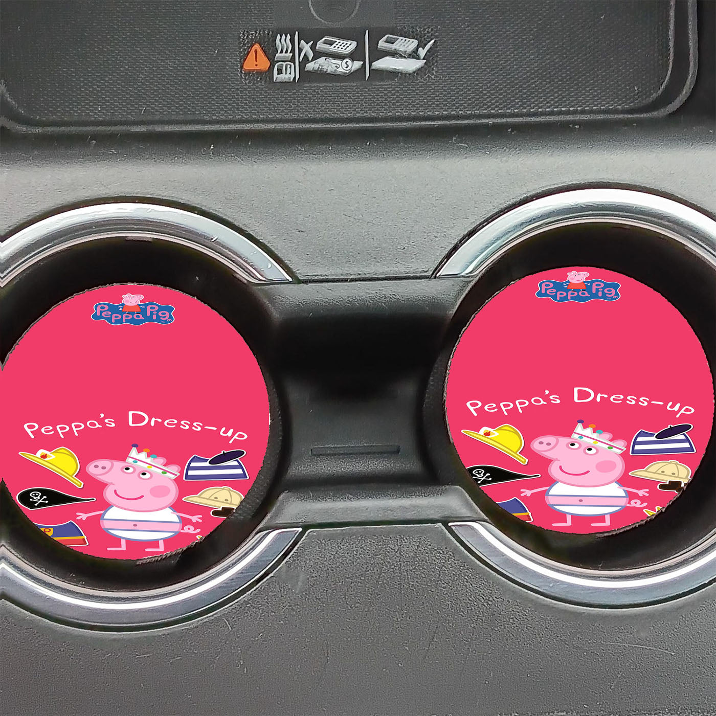 Peppa Pig Dress Up Sticker Car Coasters