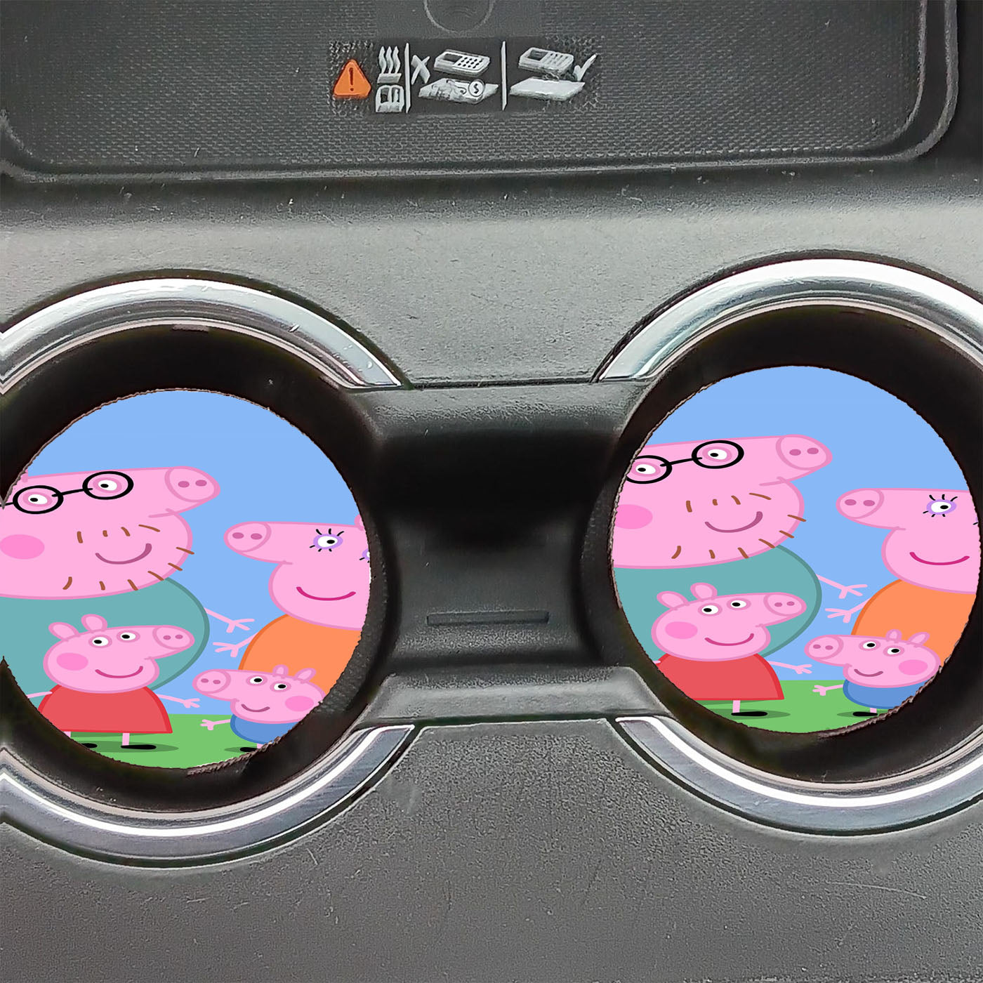 Peppa Pig Family Classic Animated Cartoon Car Coasters