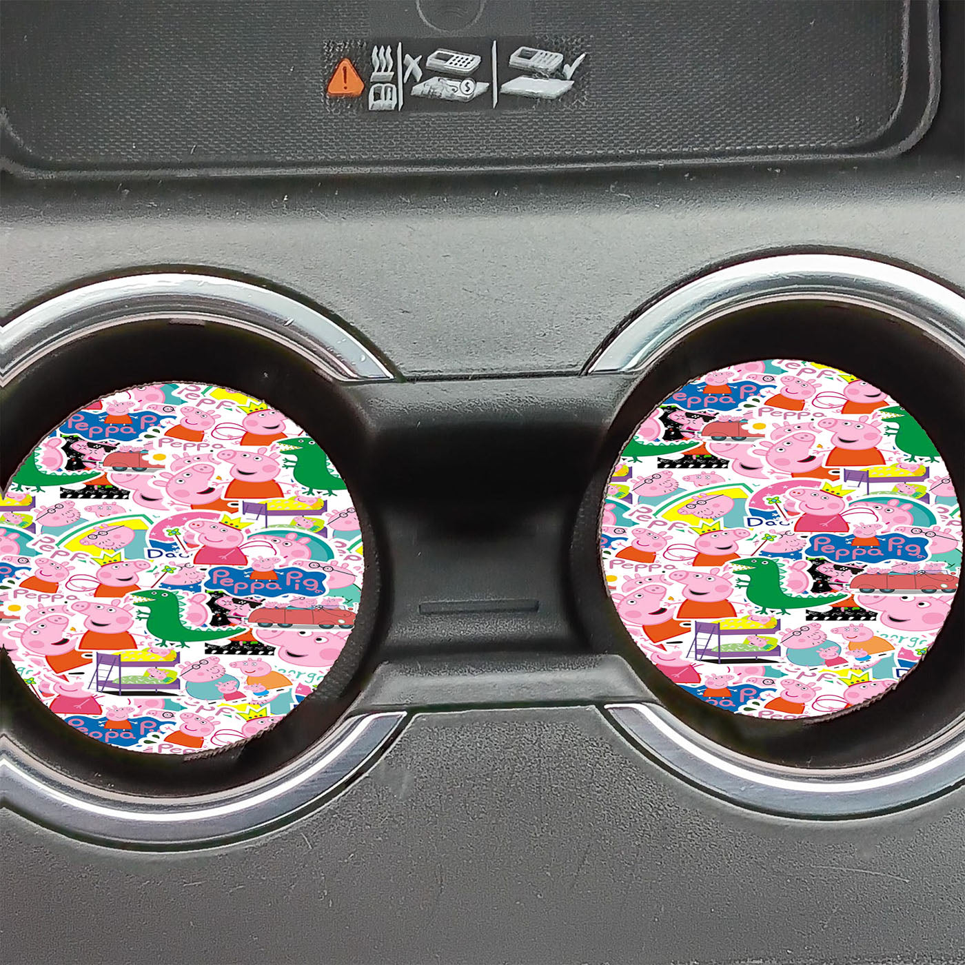 Peppa Pig Green Dinosaur Sticker Collection Car Coasters